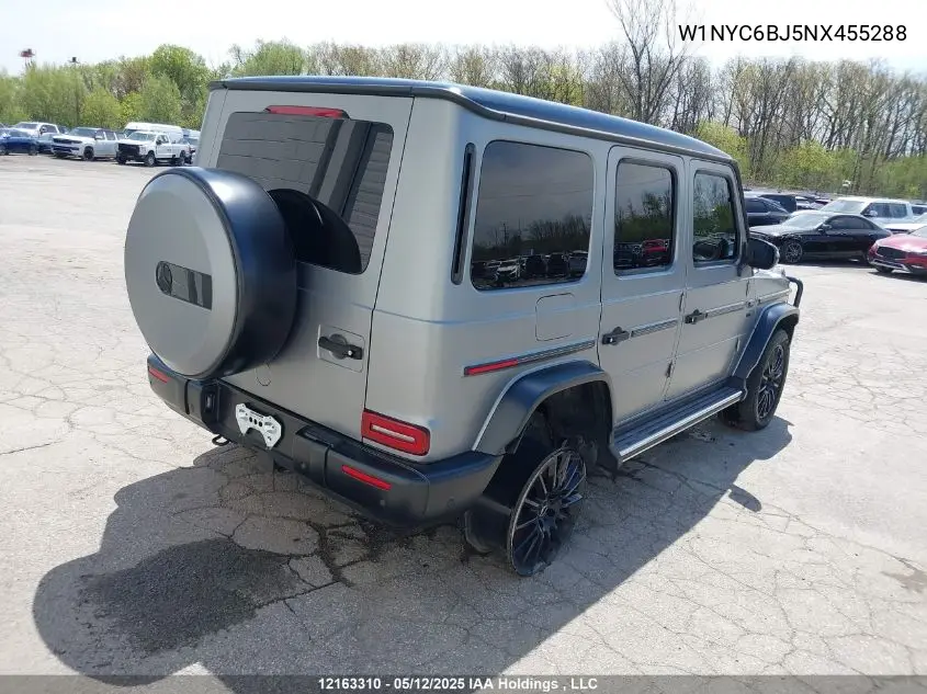 2022 Mercedes-Benz G-Class VIN: W1NYC6BJ5NX455288 Lot: 12163310