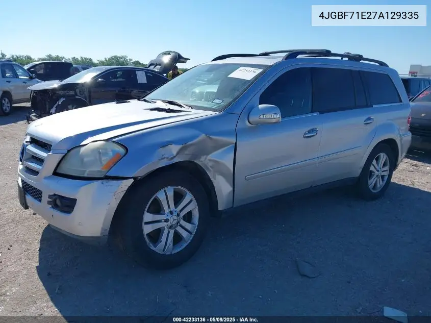 4jgbf71e27a129335 4JGBF71E27A129335 2007 Mercedes-Benz Gl 450 4Matic