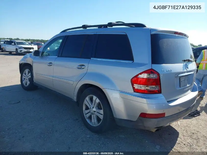 4jgbf71e27a129335 4JGBF71E27A129335 2007 Mercedes-Benz Gl 450 4Matic