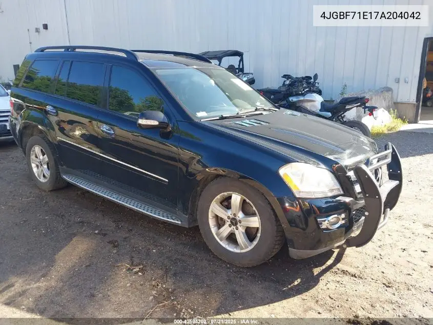 2007 Mercedes-Benz Gl 450 4Matic VIN: 4JGBF71E17A204042 Lot: 42594202