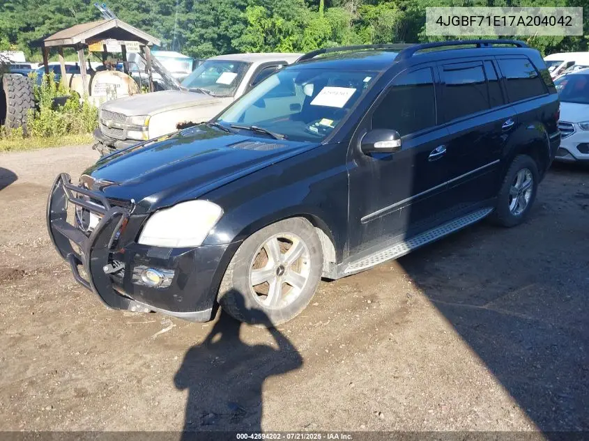 2007 Mercedes-Benz Gl 450 4Matic VIN: 4JGBF71E17A204042 Lot: 42594202