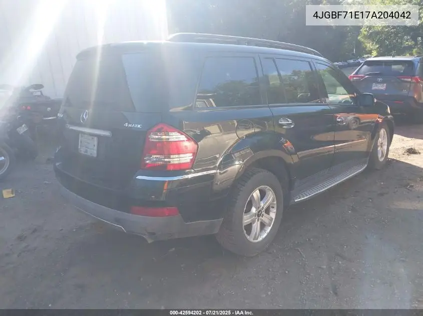 2007 Mercedes-Benz Gl 450 4Matic VIN: 4JGBF71E17A204042 Lot: 42594202