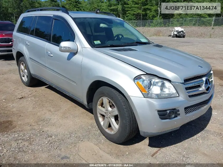 2007 Mercedes-Benz Gl 450 4Matic VIN: 4JGBF71E87A134474 Lot: 42763670