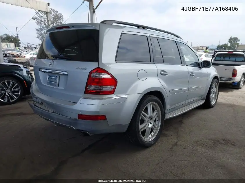 2007 Mercedes-Benz Gl 450 4Matic VIN: 4JGBF71E77A168406 Lot: 42794418