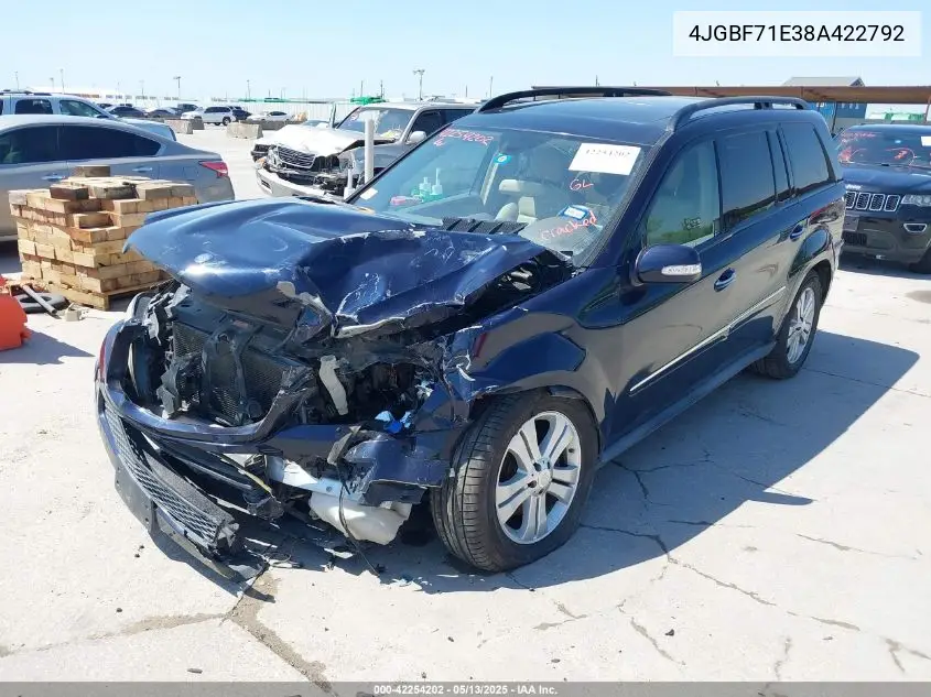 2008 Mercedes-Benz Gl 450 4Matic VIN: 4JGBF71E38A422792 Lot: 42254202