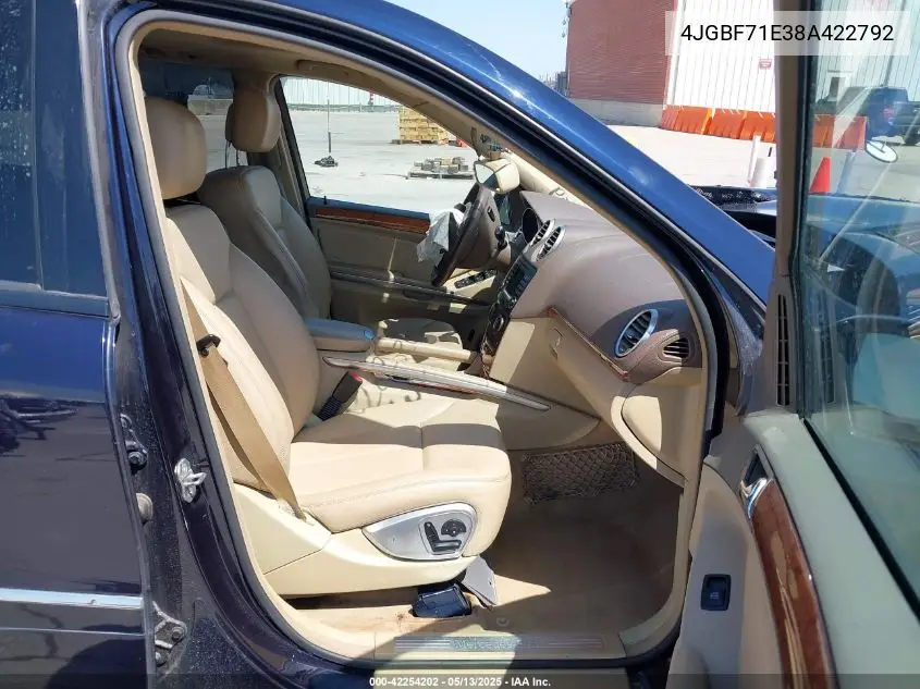 2008 Mercedes-Benz Gl 450 4Matic VIN: 4JGBF71E38A422792 Lot: 42254202