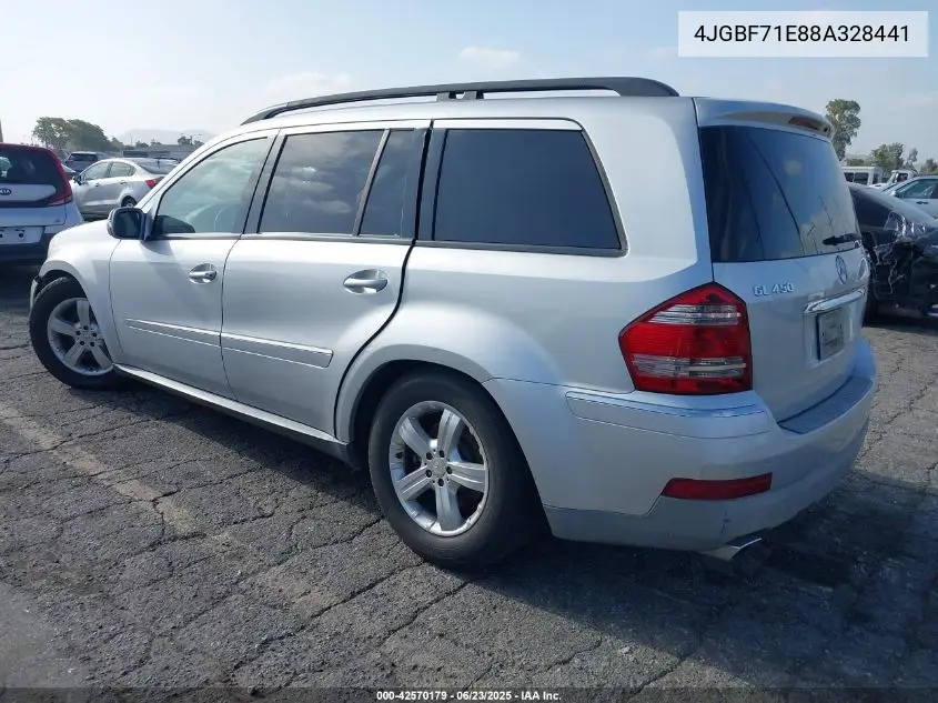 2008 Mercedes-Benz Gl 450 4Matic VIN: 4JGBF71E88A328441 Lot: 42570179