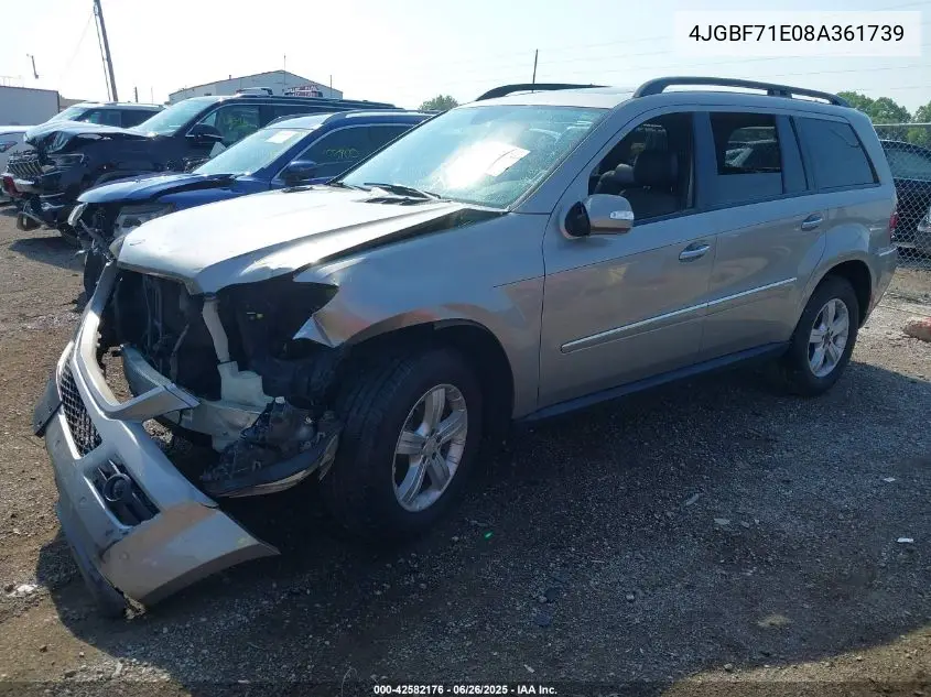 2008 Mercedes-Benz Gl 450 4Matic VIN: 4JGBF71E08A361739 Lot: 42582176