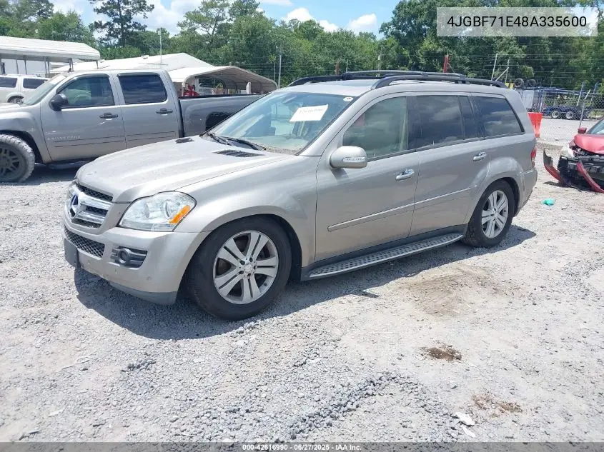 2008 Mercedes-Benz Gl 450 4Matic VIN: 4JGBF71E48A335600 Lot: 42616990