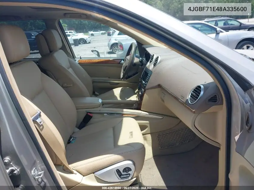 2008 Mercedes-Benz Gl 450 4Matic VIN: 4JGBF71E48A335600 Lot: 42616990