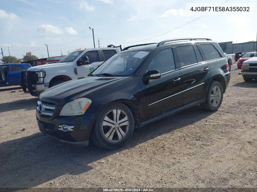 2008 Mercedes-Benz Gl 450 4Matic VIN: 4JGBF71E58A355032 Lot: 42755179