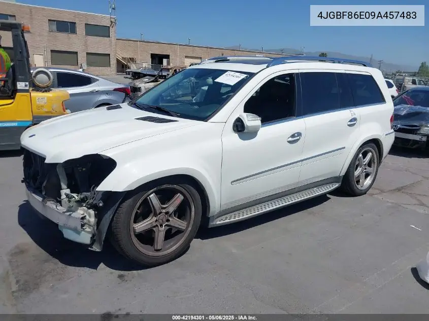 2009 Mercedes-Benz Gl 550 4Matic VIN: 4JGBF86E09A457483 Lot: 42194301