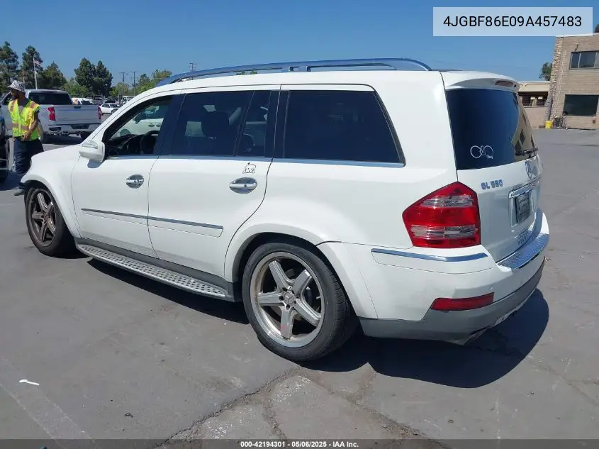 2009 Mercedes-Benz Gl 550 4Matic VIN: 4JGBF86E09A457483 Lot: 42194301