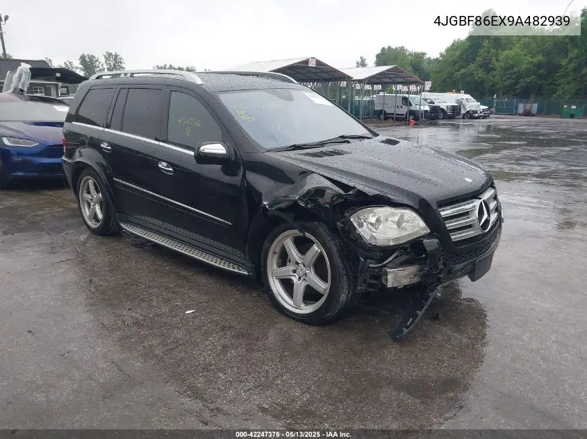 2009 Mercedes-Benz Gl 550 4Matic VIN: 4JGBF86EX9A482939 Lot: 42247376