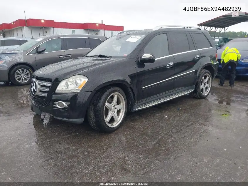 2009 Mercedes-Benz Gl 550 4Matic VIN: 4JGBF86EX9A482939 Lot: 42247376