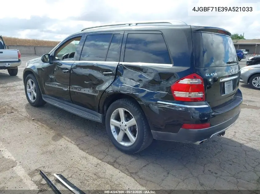 2009 Mercedes-Benz Gl 450 4Matic VIN: 4JGBF71E39A521033 Lot: 42247808