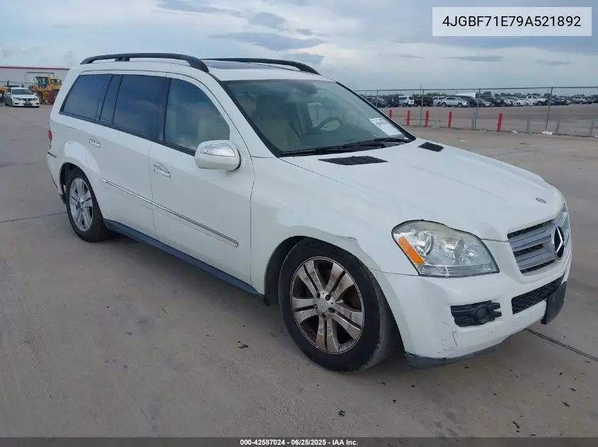 2009 Mercedes-Benz Gl 450 4Matic VIN: 4JGBF71E79A521892 Lot: 42587024