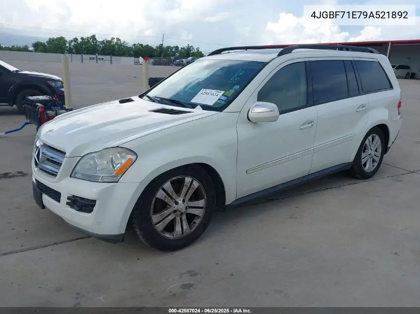 2009 Mercedes-Benz Gl 450 4Matic VIN: 4JGBF71E79A521892 Lot: 42587024