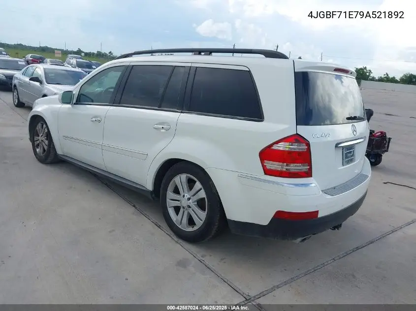 2009 Mercedes-Benz Gl 450 4Matic VIN: 4JGBF71E79A521892 Lot: 42587024
