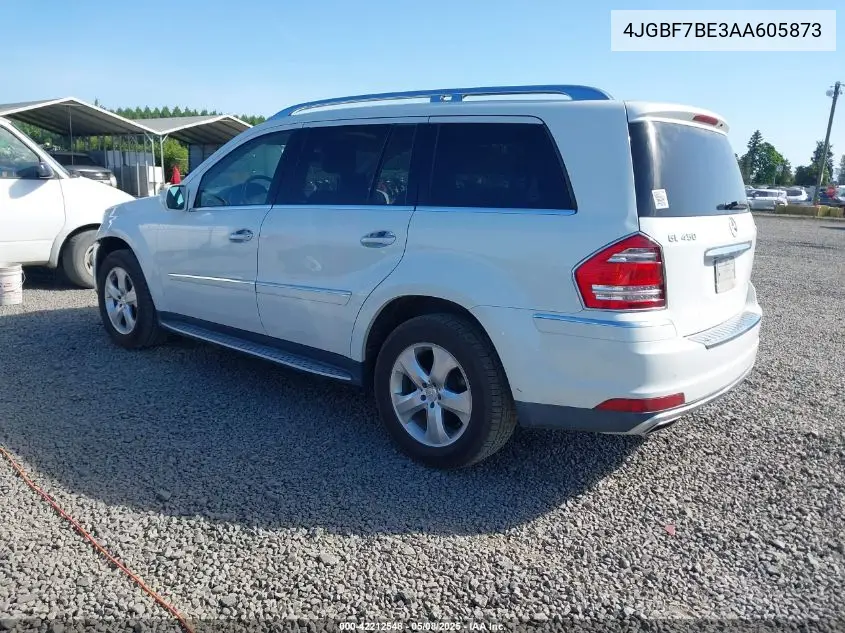 2010 Mercedes-Benz Gl 450 4Matic VIN: 4JGBF7BE3AA605873 Lot: 42212548