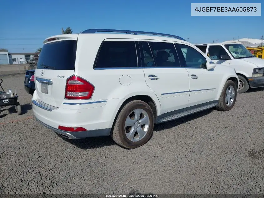 2010 Mercedes-Benz Gl 450 4Matic VIN: 4JGBF7BE3AA605873 Lot: 42212548