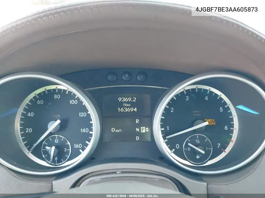 2010 Mercedes-Benz Gl 450 4Matic VIN: 4JGBF7BE3AA605873 Lot: 42212548