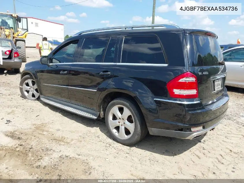 2010 Mercedes-Benz Gl 450 4Matic VIN: 4JGBF7BEXAA534736 Lot: 42227258