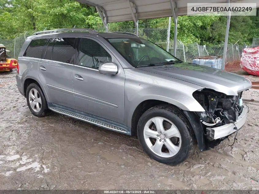 4jgbf7be0aa602249 4JGBF7BE0AA602249 2010 Mercedes-Benz Gl 450 4Matic