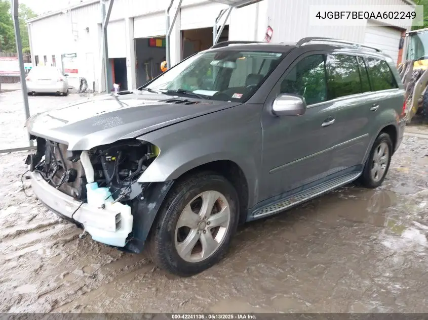4jgbf7be0aa602249 4JGBF7BE0AA602249 2010 Mercedes-Benz Gl 450 4Matic