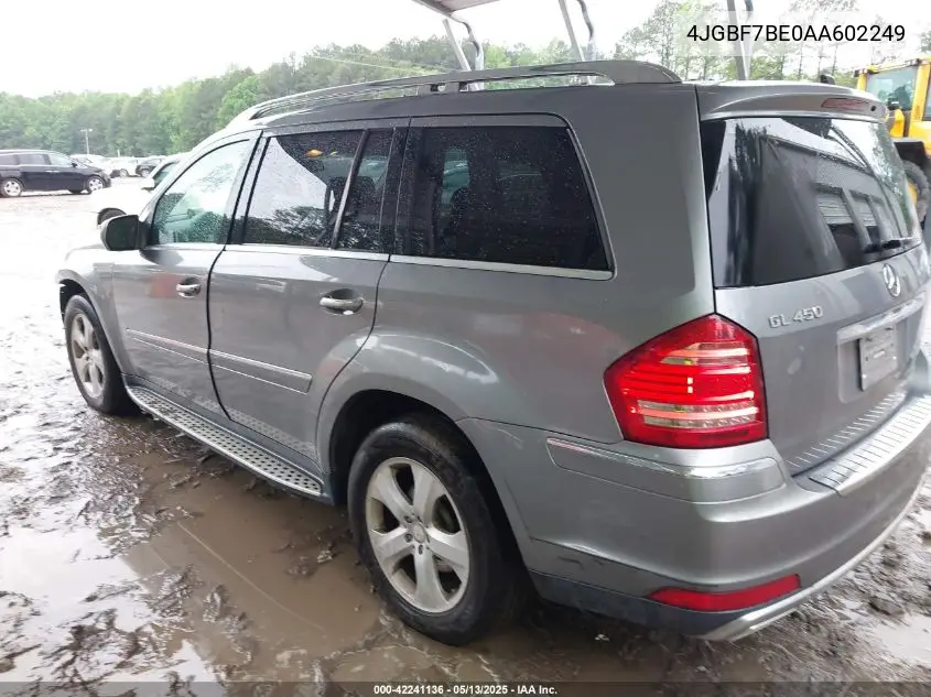 4jgbf7be0aa602249 4JGBF7BE0AA602249 2010 Mercedes-Benz Gl 450 4Matic