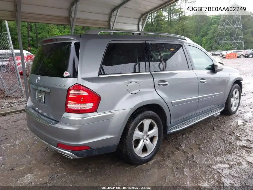 4jgbf7be0aa602249 4JGBF7BE0AA602249 2010 Mercedes-Benz Gl 450 4Matic