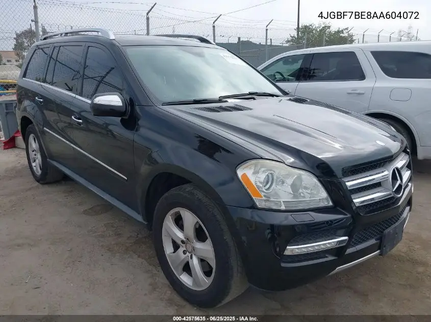 2010 Mercedes-Benz Gl 450 4Matic VIN: 4JGBF7BE8AA604072 Lot: 42575635