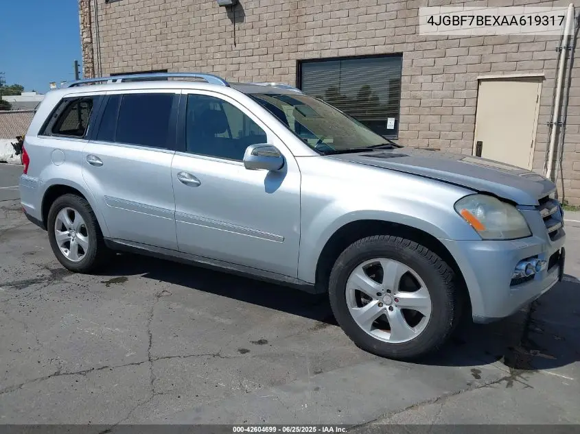 2010 Mercedes-Benz Gl 450 4Matic VIN: 4JGBF7BEXAA619317 Lot: 42604699
