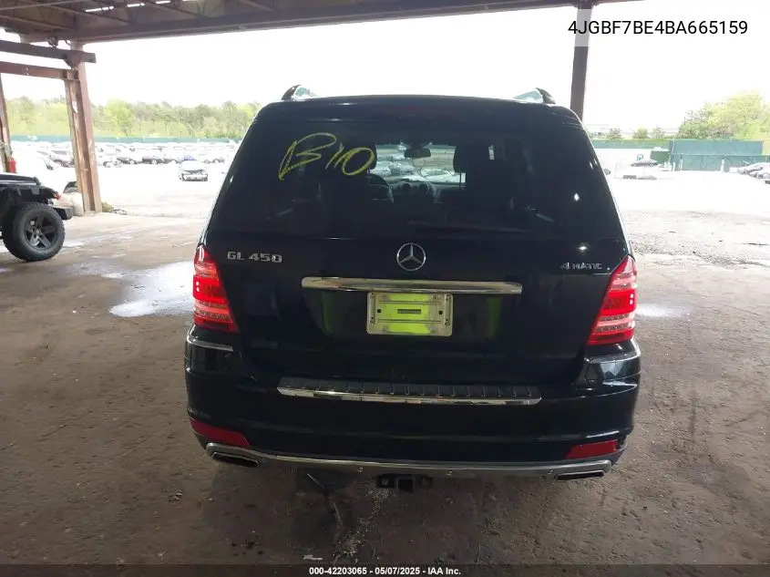 2011 Mercedes-Benz Gl 450 4Matic VIN: 4JGBF7BE4BA665159 Lot: 42203065