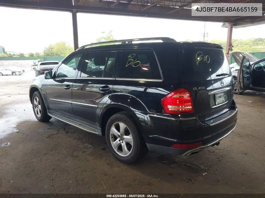 2011 Mercedes-Benz Gl 450 4Matic VIN: 4JGBF7BE4BA665159 Lot: 42203065