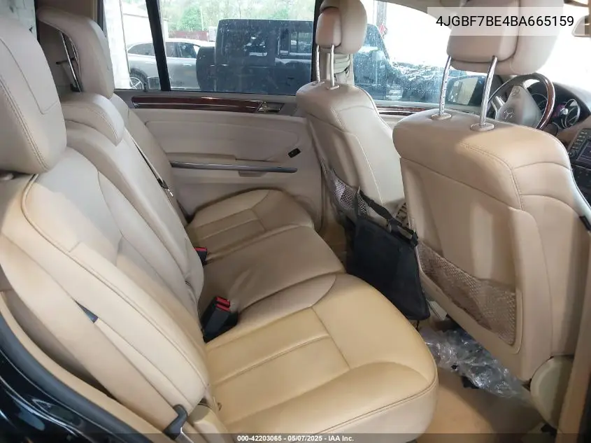 2011 Mercedes-Benz Gl 450 4Matic VIN: 4JGBF7BE4BA665159 Lot: 42203065