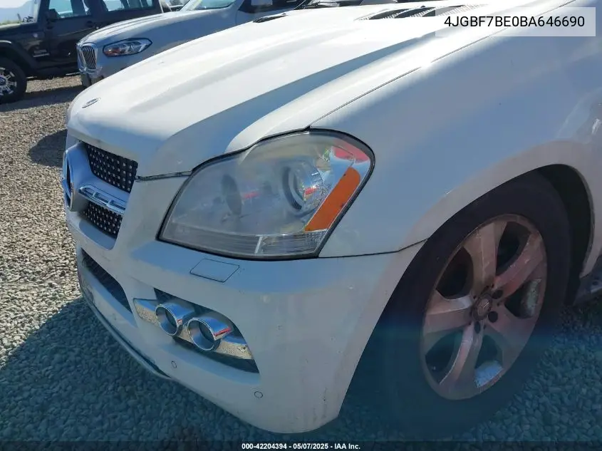 2011 Mercedes-Benz Gl 450 4Matic VIN: 4JGBF7BE0BA646690 Lot: 42204394