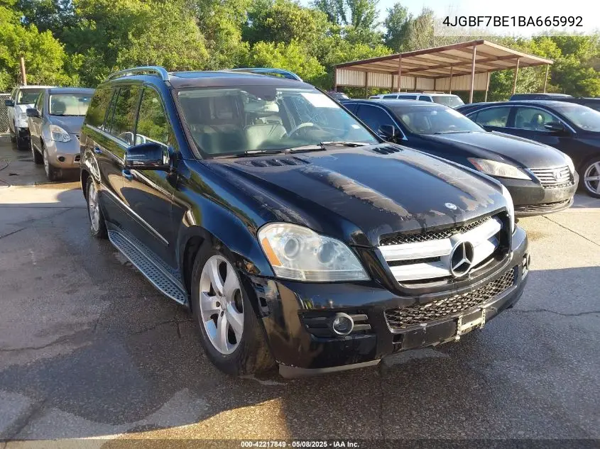 2011 Mercedes-Benz Gl 450 4Matic VIN: 4JGBF7BE1BA665992 Lot: 42217849