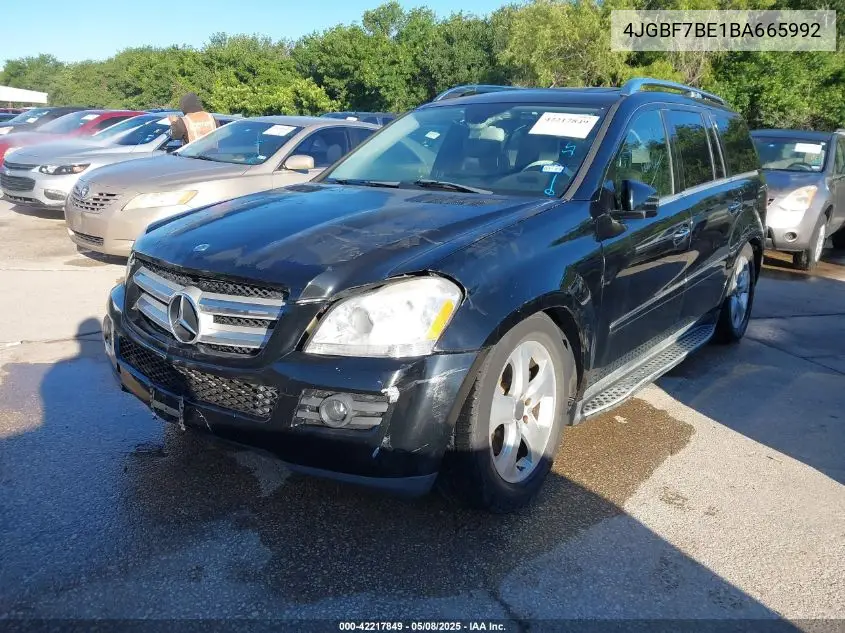2011 Mercedes-Benz Gl 450 4Matic VIN: 4JGBF7BE1BA665992 Lot: 42217849