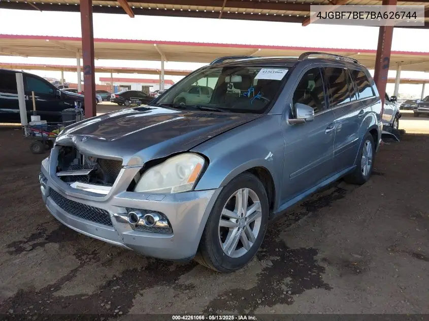 2011 Mercedes-Benz Gl 450 4Matic VIN: 4JGBF7BE7BA626744 Lot: 42261066