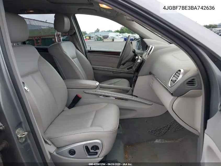 2011 Mercedes-Benz Gl 450 4Matic VIN: 4JGBF7BE3BA742636 Lot: 42561294