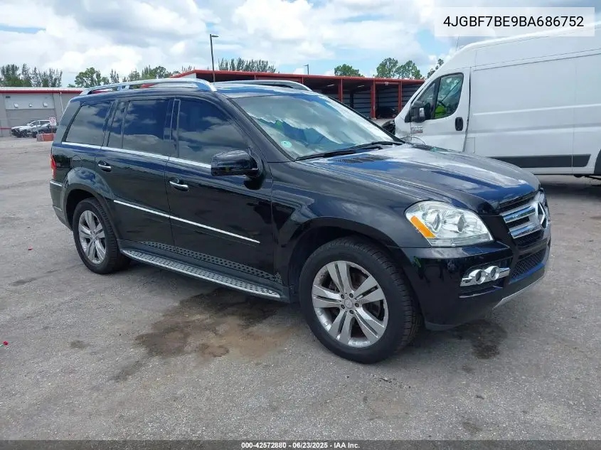 2011 Mercedes-Benz Gl 450 4Matic VIN: 4JGBF7BE9BA686752 Lot: 42572880