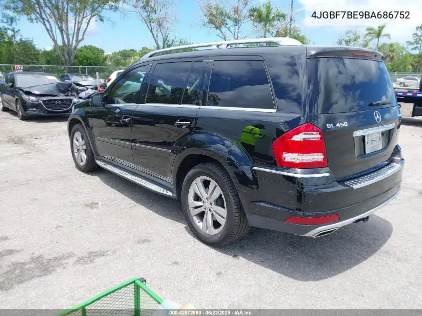 2011 Mercedes-Benz Gl 450 4Matic VIN: 4JGBF7BE9BA686752 Lot: 42572880