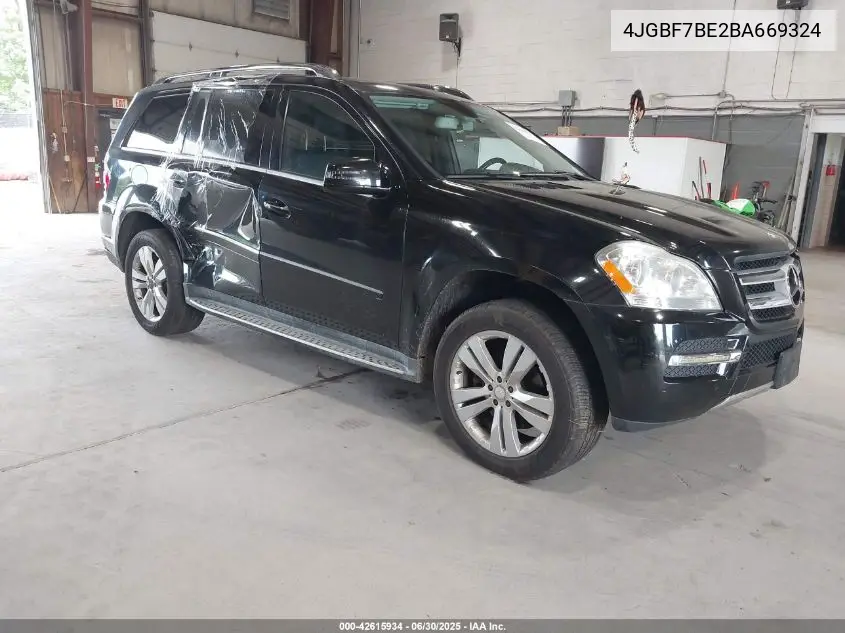 2011 Mercedes-Benz Gl 450 4Matic VIN: 4JGBF7BE2BA669324 Lot: 42615934