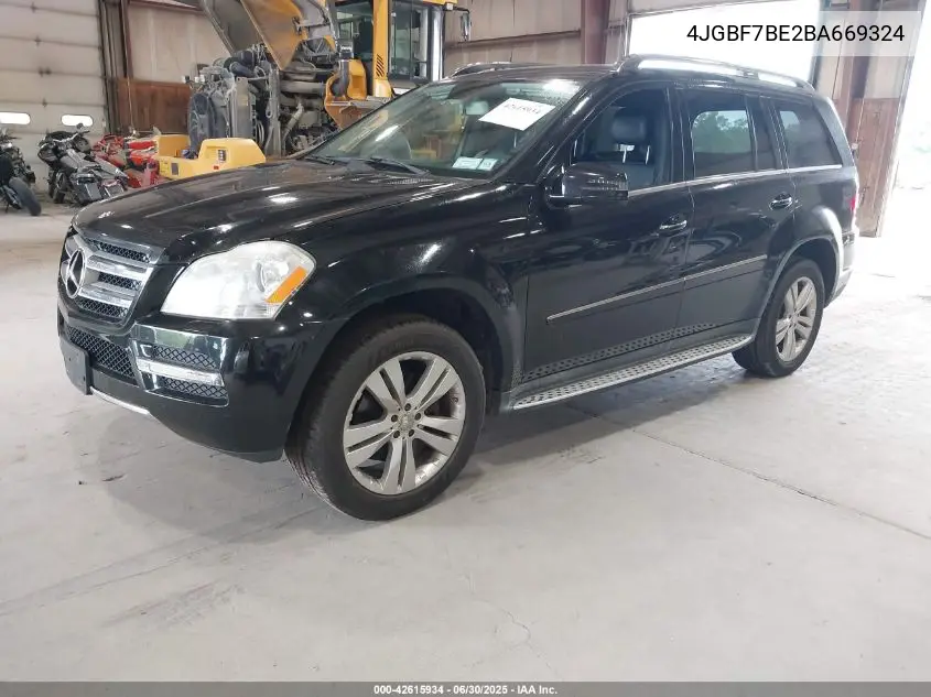 2011 Mercedes-Benz Gl 450 4Matic VIN: 4JGBF7BE2BA669324 Lot: 42615934