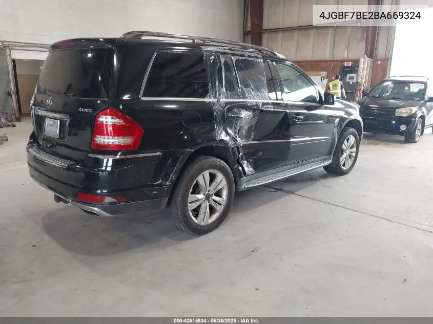 2011 Mercedes-Benz Gl 450 4Matic VIN: 4JGBF7BE2BA669324 Lot: 42615934