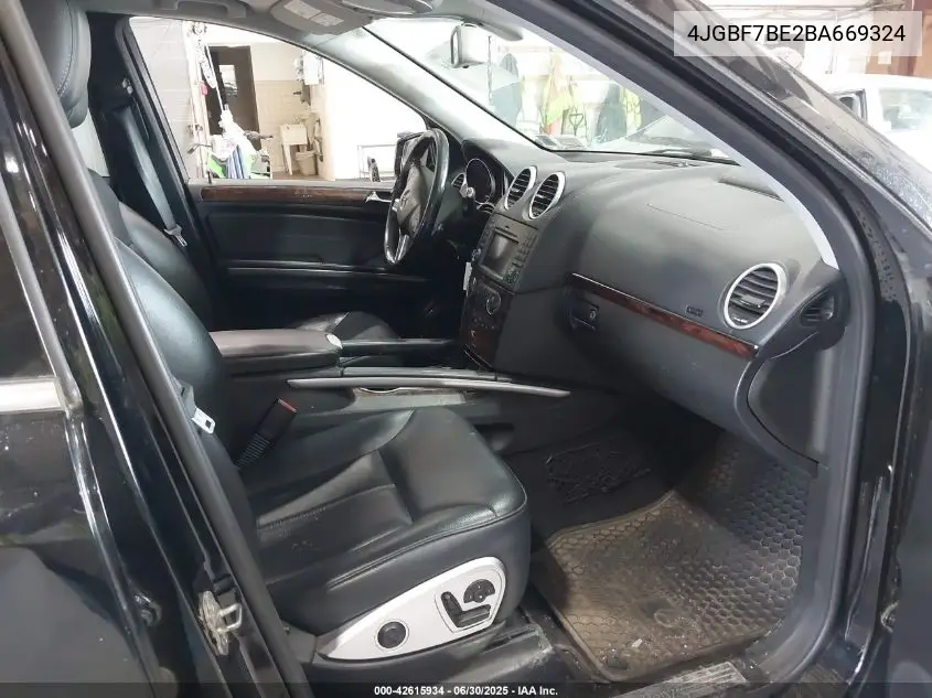 2011 Mercedes-Benz Gl 450 4Matic VIN: 4JGBF7BE2BA669324 Lot: 42615934