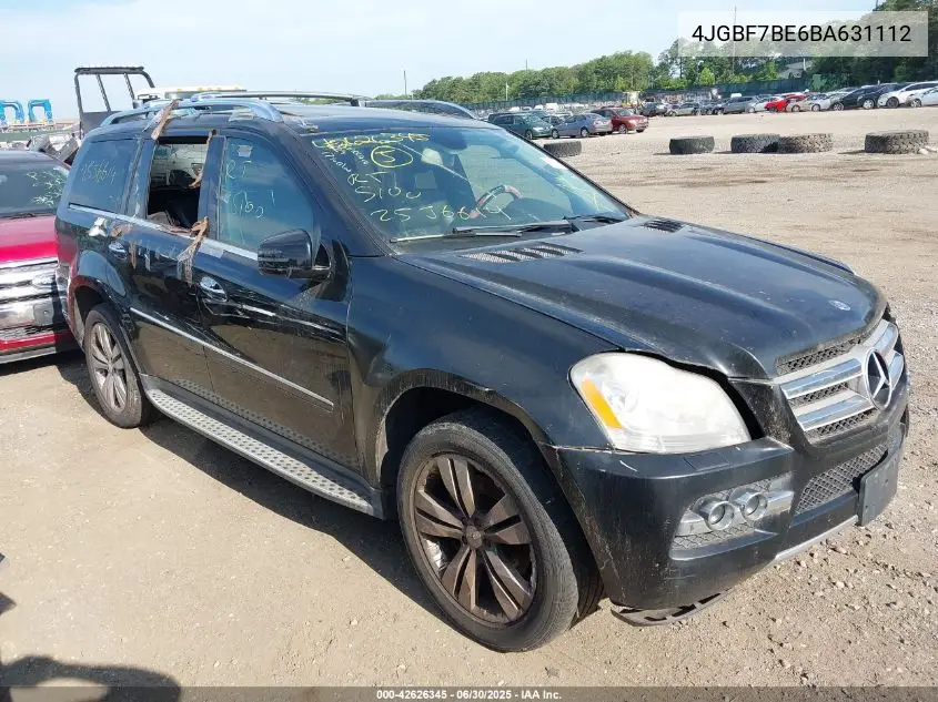 2011 Mercedes-Benz Gl 450 4Matic VIN: 4JGBF7BE6BA631112 Lot: 42626345