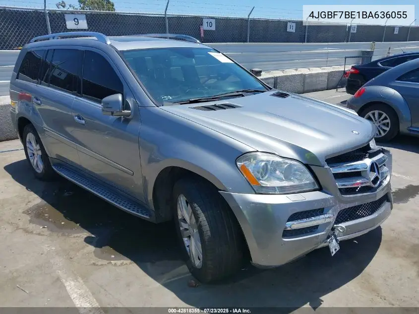 2011 Mercedes-Benz Gl 450 4Matic VIN: 4JGBF7BE1BA636055 Lot: 42818355