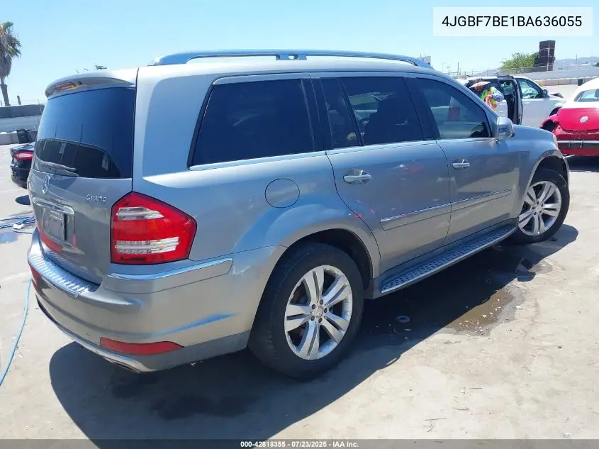 2011 Mercedes-Benz Gl 450 4Matic VIN: 4JGBF7BE1BA636055 Lot: 42818355